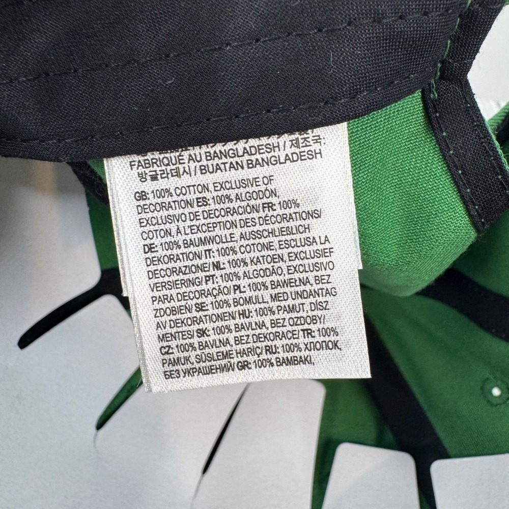 Vans Mens Half Box Curved Adjustable Jockey 6 Panel Hat Green Cotton Embroidered - Picture 5 of 6